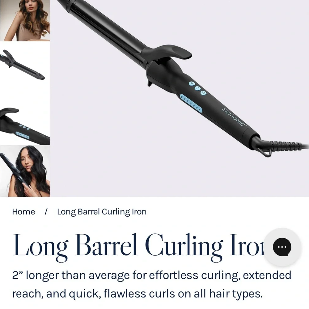 Bio Ionic 1" Pro Curling Iron - Black - Picture 6 of 6